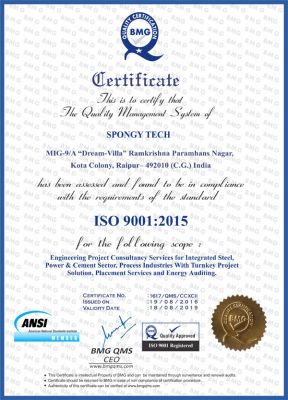 Spongytech - Certificate