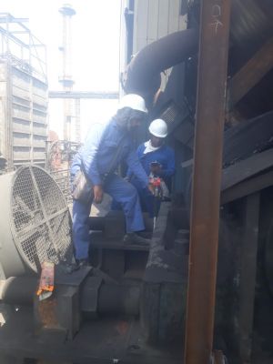 Shreeyam Steel kiln Alignment works GandhiDham